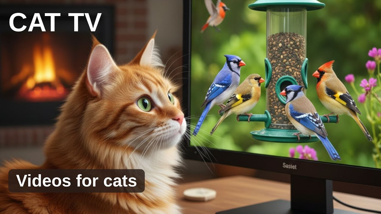 CAT TV: Birds Video for Cats to Watch in Nature - Relaxing Sounds