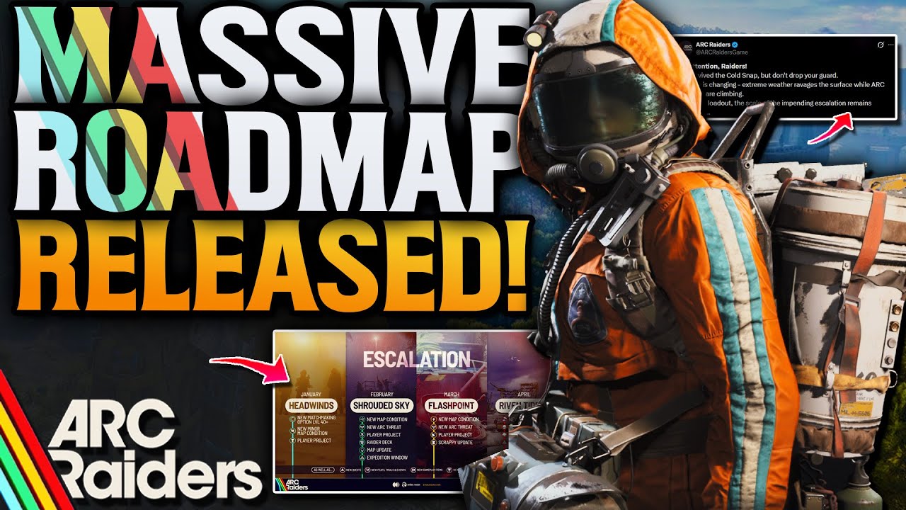 ARC Raiders NEW ROADMAP RELEASED! New Maps! New Arc & More!