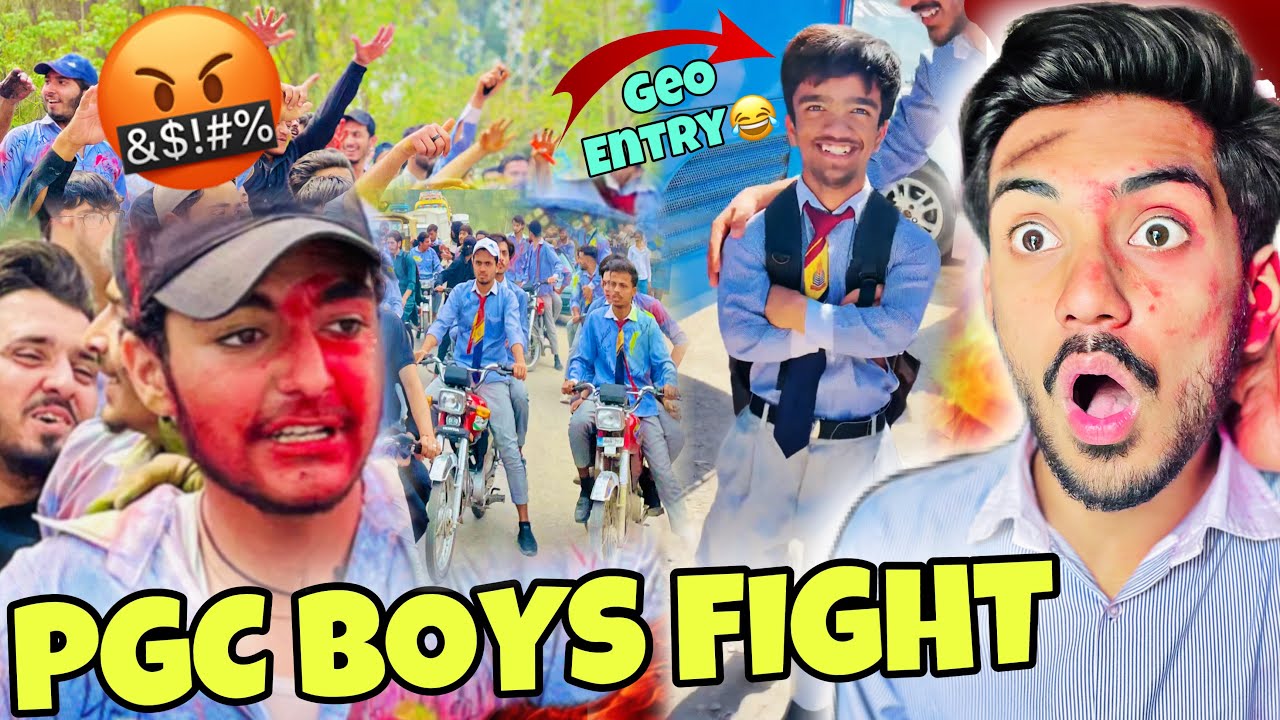 PUNJAB COLLEGE DANGEROUS FIGHT⚠️😱‼️|GEOO ENTRY IN COLLEGE😂