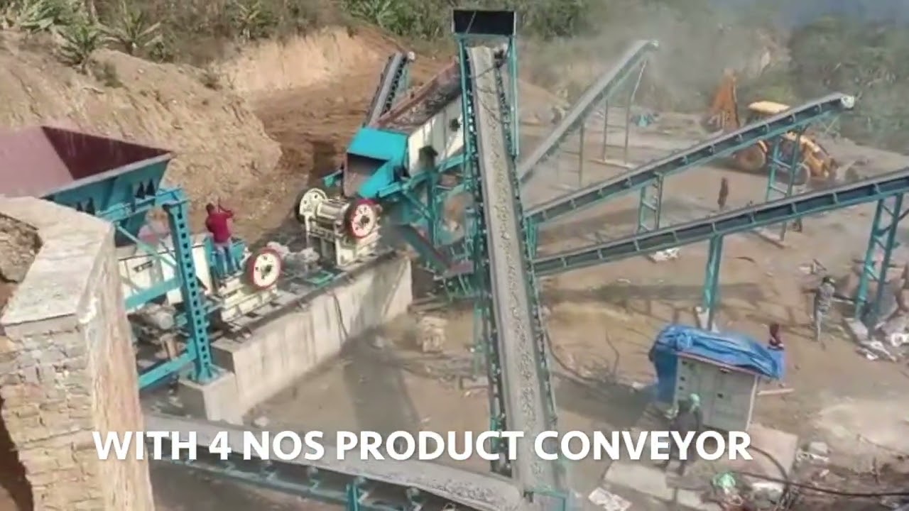 60TPH STONE CRUSHING PLANT , B.P.A PROJECTS , AGARWALLA CRUSHERS , LUCKNOW , U.P