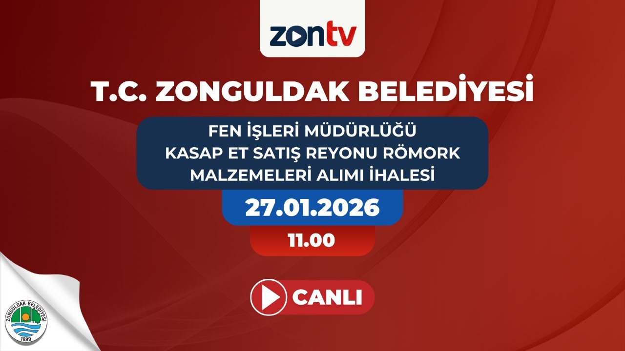 Fen İşleri Müdürlüğü Kasap Et Satış Reyonu Römork Malzemeleri Alımı İhalesi