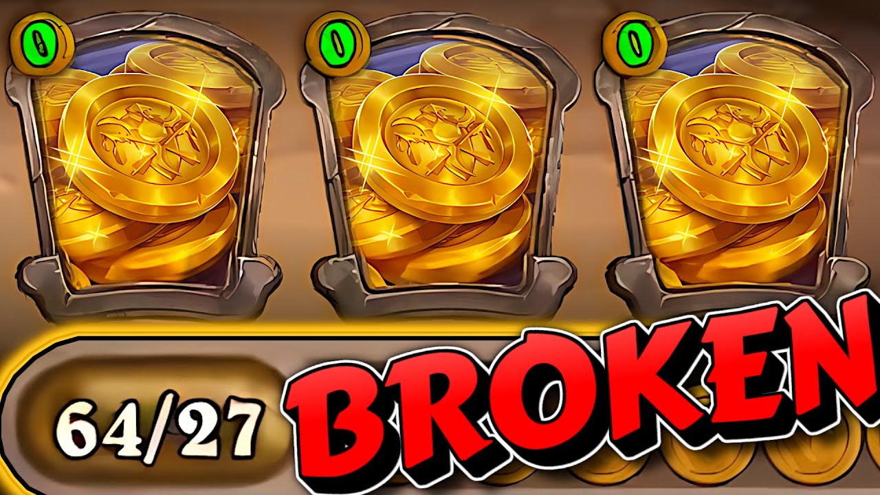 64 Gold with this Crazy Strategy! | Hearthstone Battlegrounds