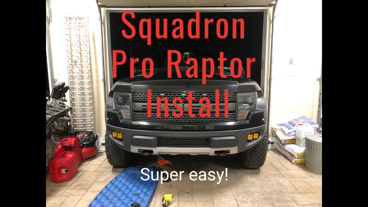 Install of Baja Designs Squadron Pro on 2014 Raptor