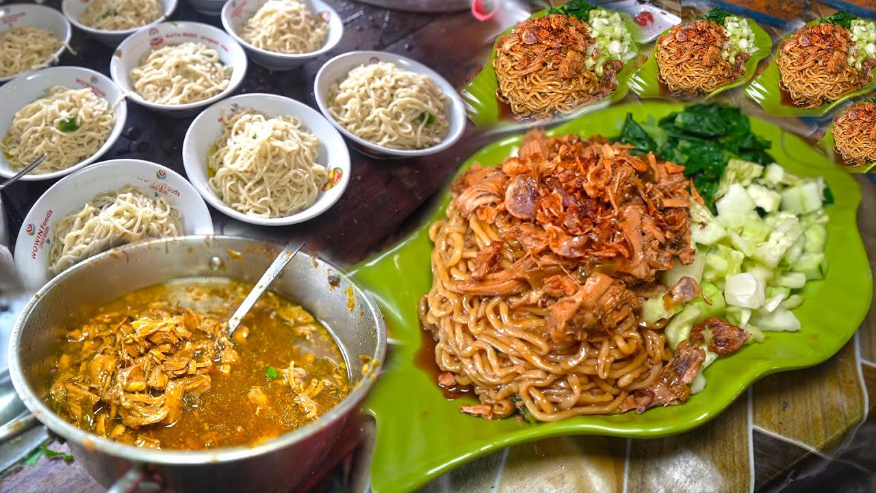 MIE AYAM GORENG 10 RIBU PORSI JUMBO DI JOGJA !!! MIE AYAM PAK EKO SEDOGAN