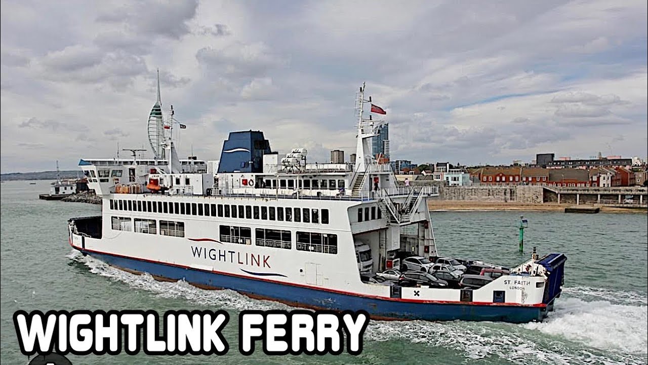 Portsmouth To Fishbourne On Wightlink Ferry.