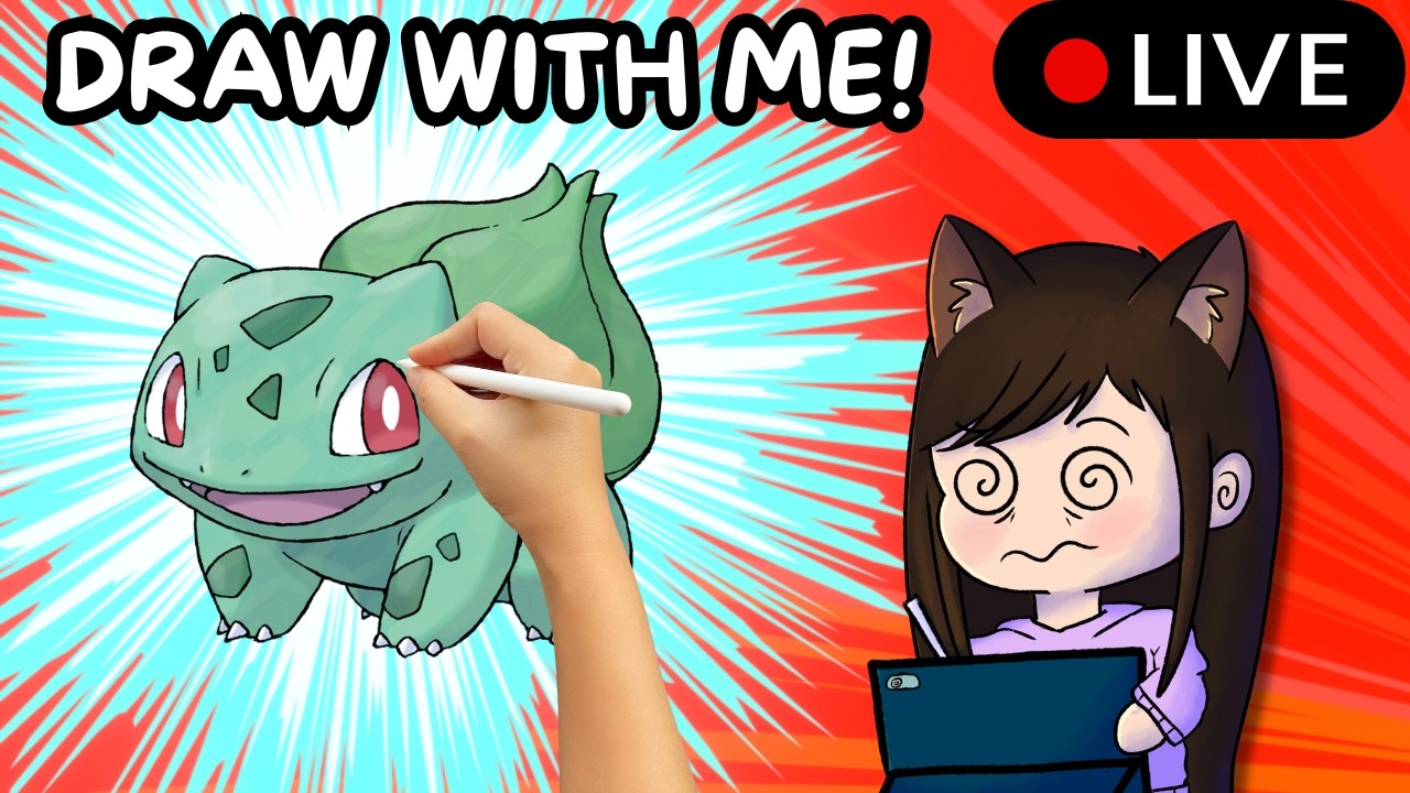 Come Draw Pokemon with in Magma! | Chill Drawing + Chat Stream