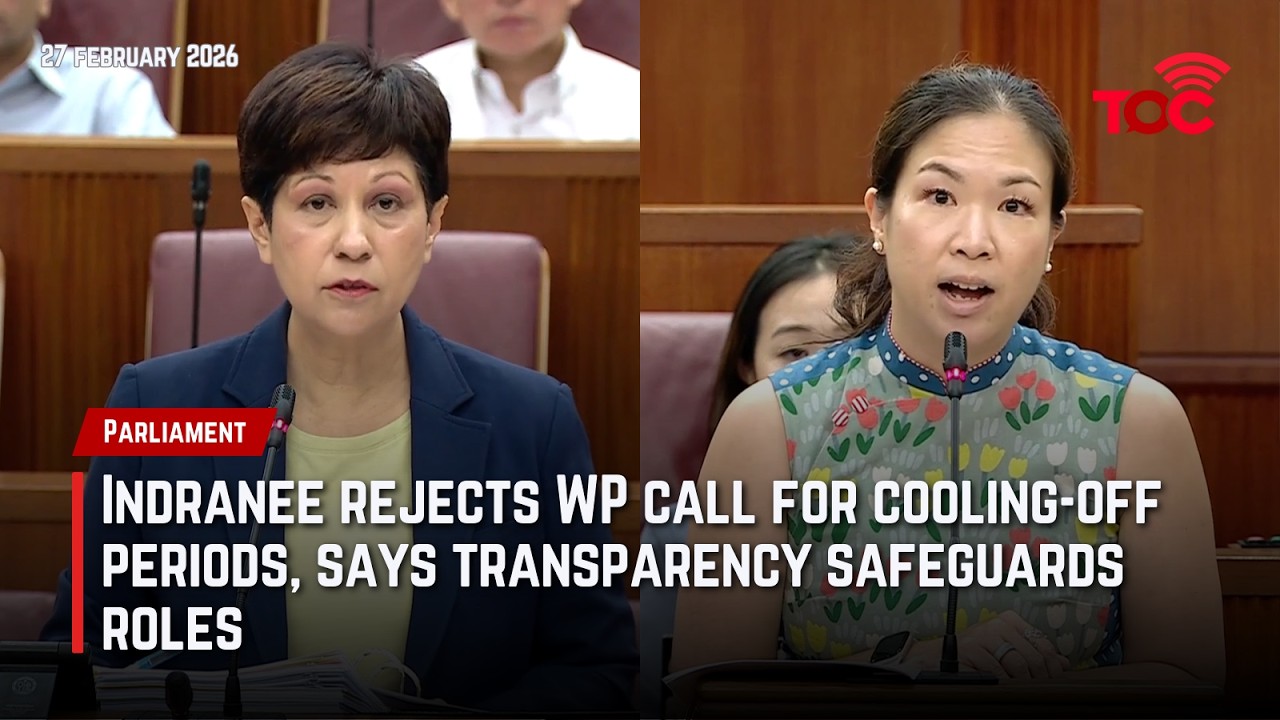 He Ting Ru urges cooling-off periods between partisan and non-partisan roles for clear detachment