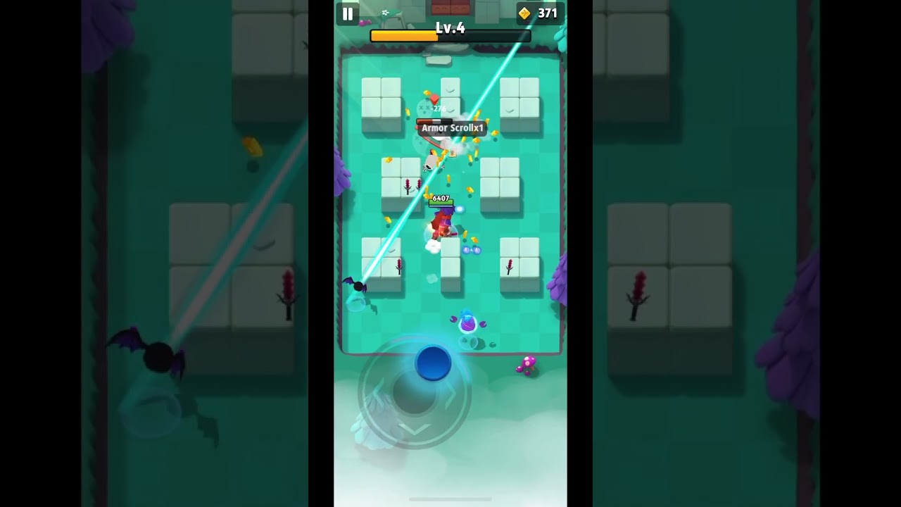 Archero - Farming previously beaten levels with different weapons.