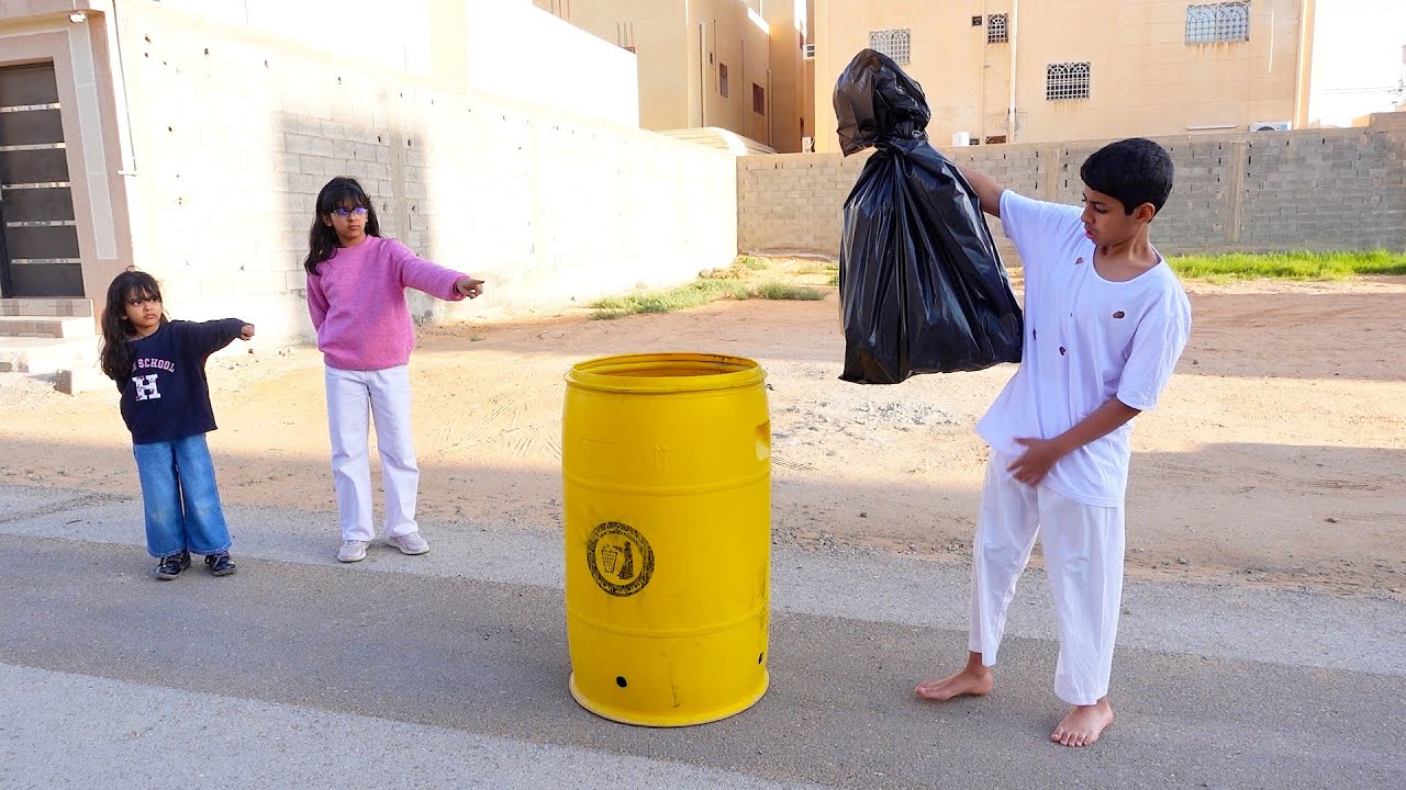 نواف يبحث عن عمل شوفوا سارة وجوجو ايش عملوا !!