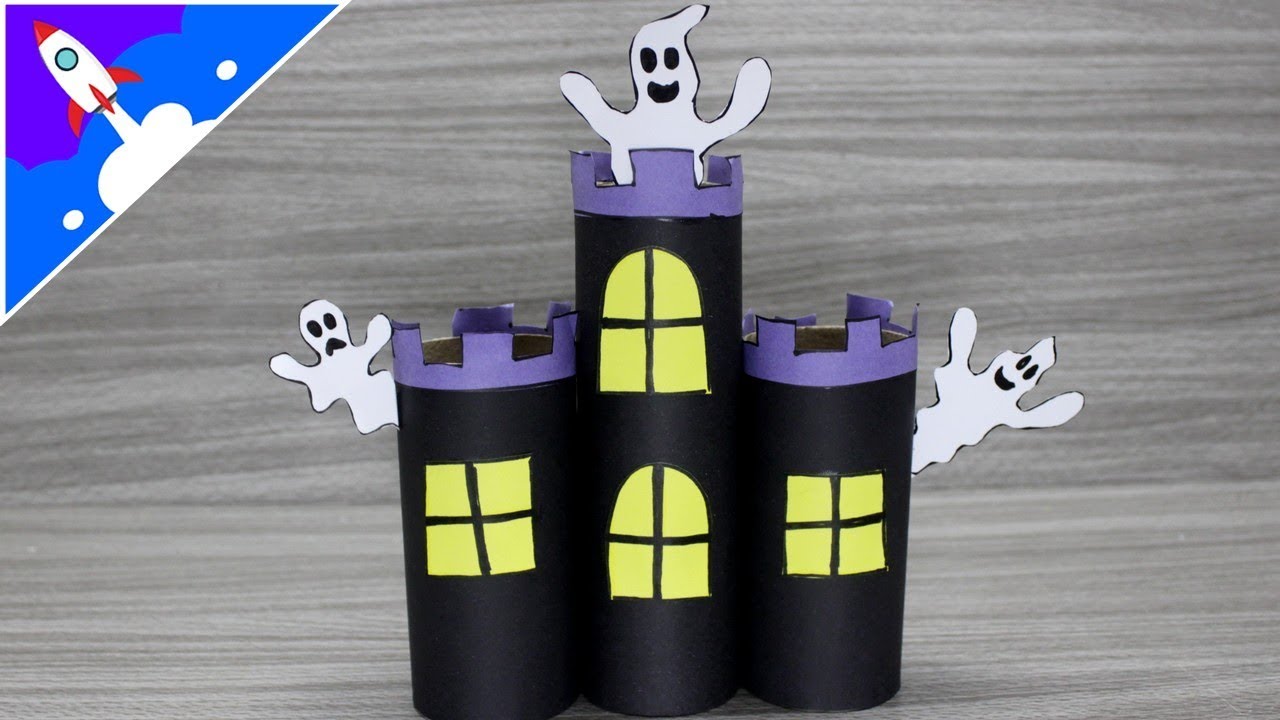 Como fazer um castelo assombrado de Halloween