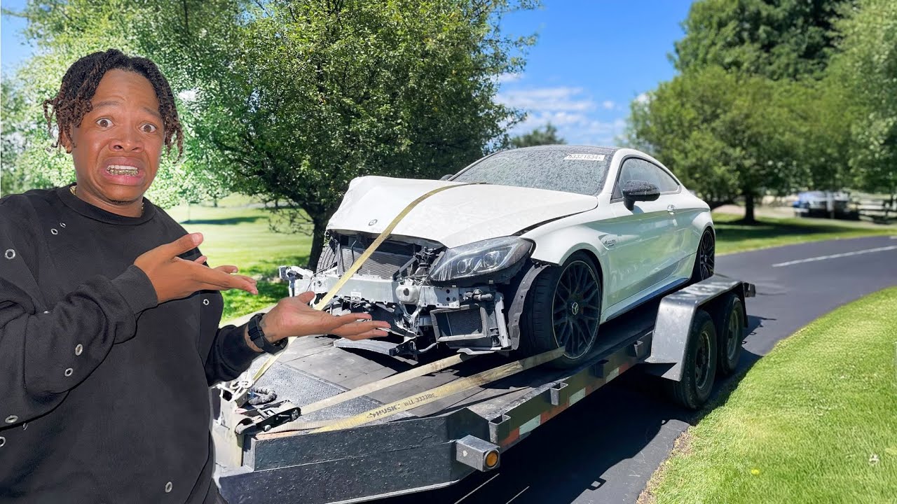 Я купил разбитый C63 AMG и восстановил его за 24 часа