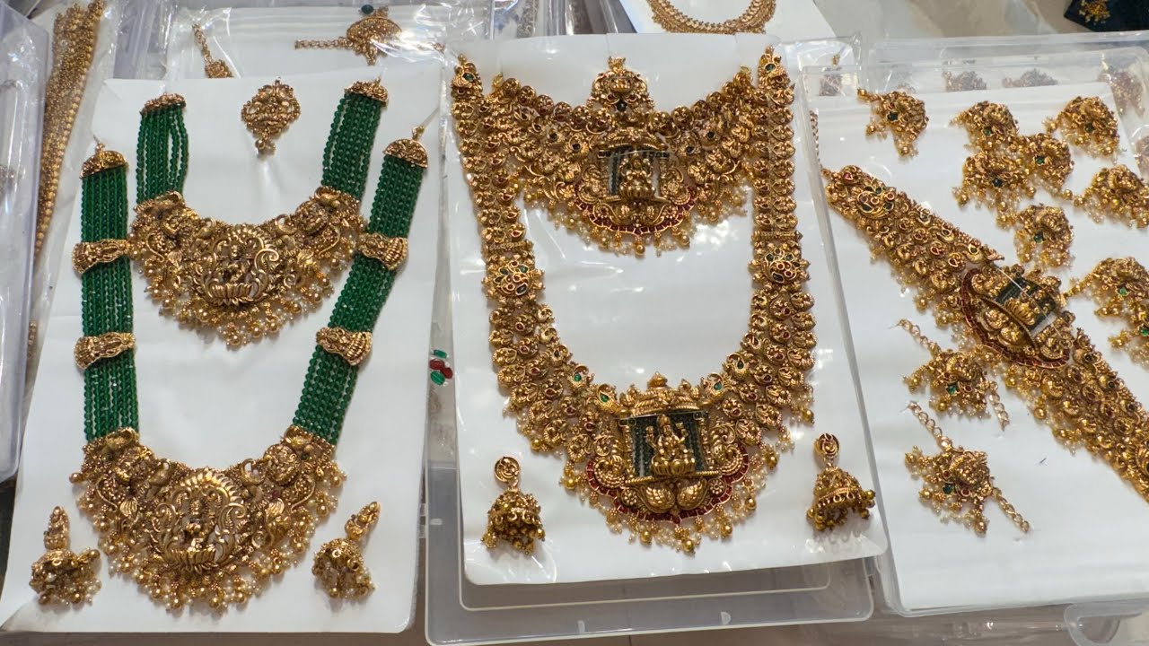 Chickpet  Bangalore Imitation Premium Quality Jewellery Collection 100rs/- Single Courier Available 