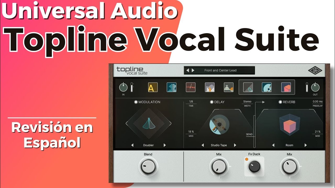 🎤Universal Audio Topline Vocal Suite🎤-Revisión en Español-