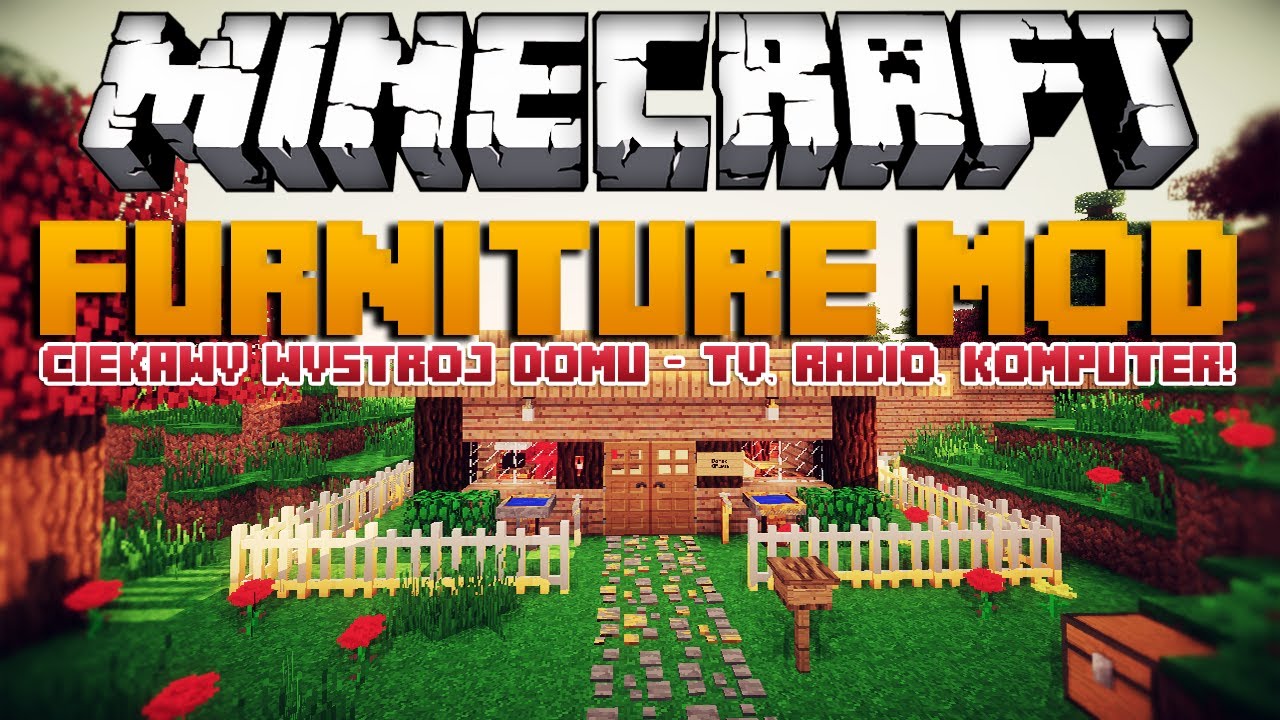 MEGA WYSTRÓJ DOMU Z MODEM! - Minecraft Mody - MrCrayfish's Furniture Mod - Komputer, Radio, Drukarka