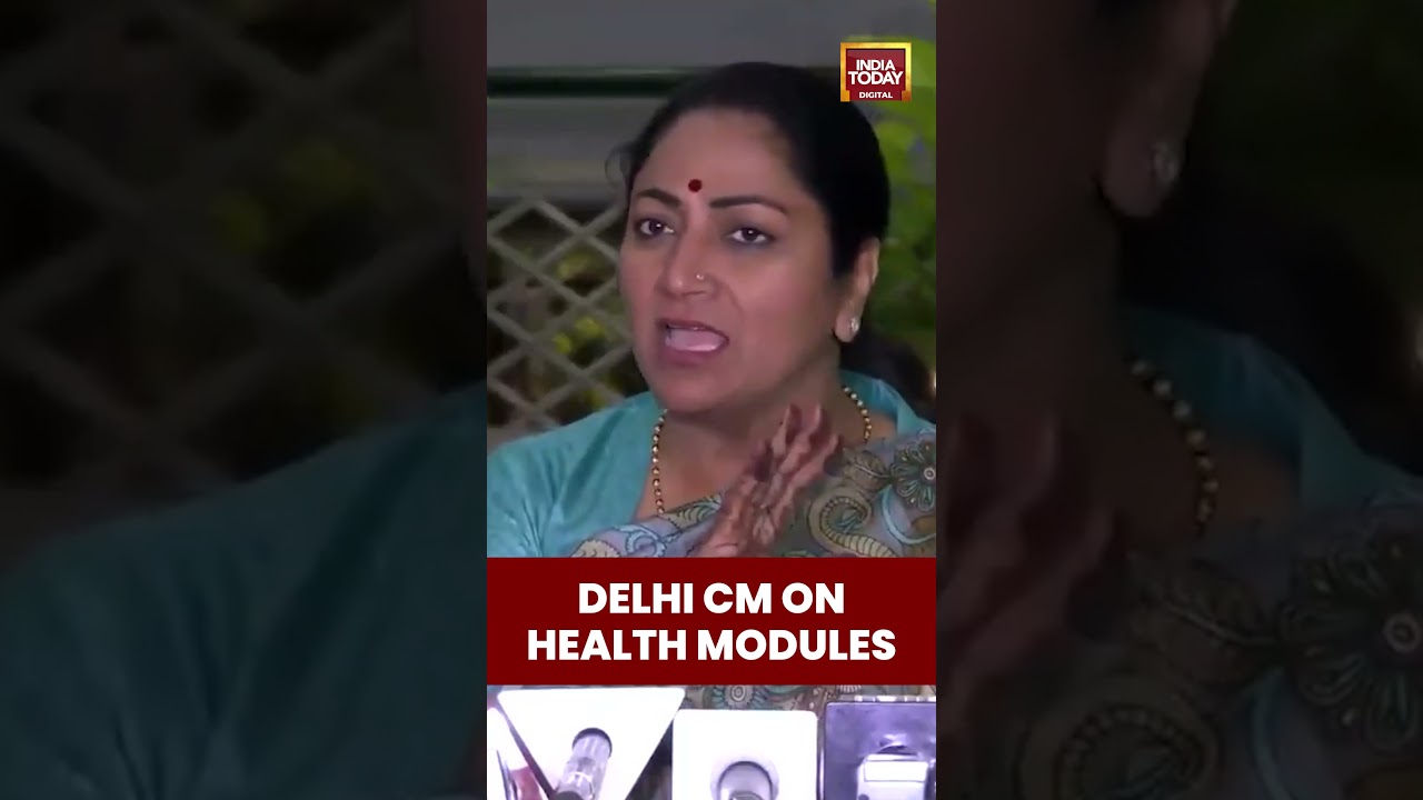 #delhicm Rekha Gupta on health modules | India Today