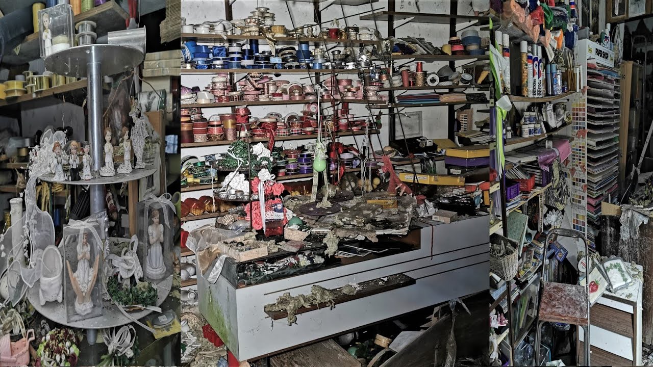 Der Ganze laden noch voll mit Ware 🙄🥺. Verlassener Deko Bastelladen. Lost Places