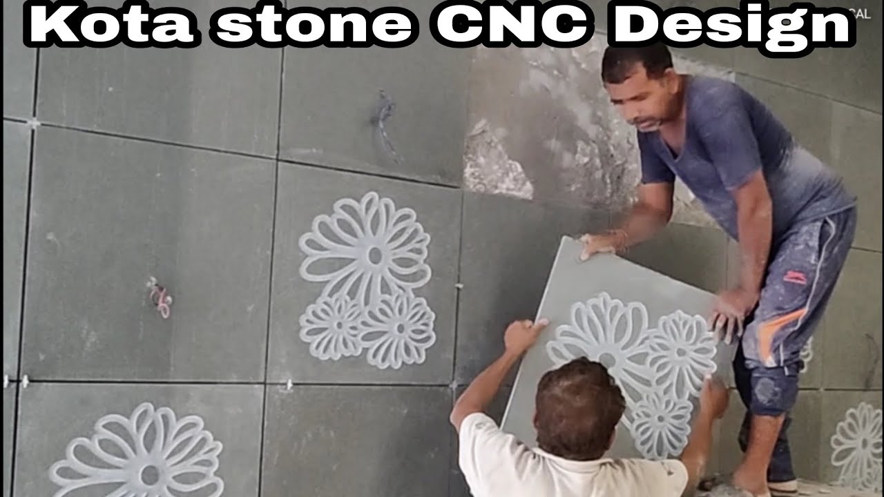 Kota stone CNC design, stone elevation design, natural stone design, Cladding stone design