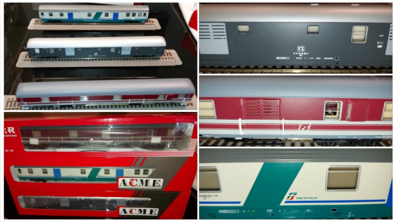 Carrozze Bagagliaio/Postale  epoche a confronto in H0 Fs dal 1960 ad oggi UIC-X,,X,,TIPO Z UNBOXING