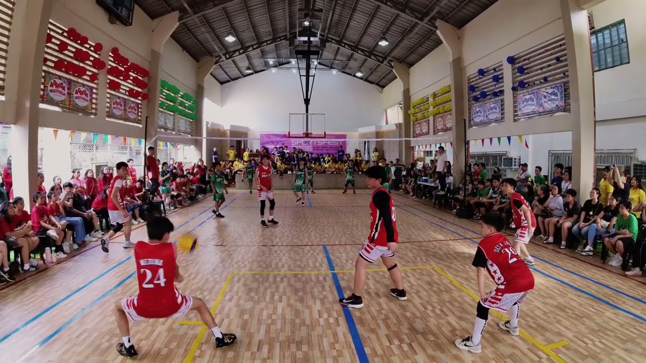 WSOS Sportsfest 2026 HS Volleyball Boys Finals   Red Dracos vs Green Titans 1st Set