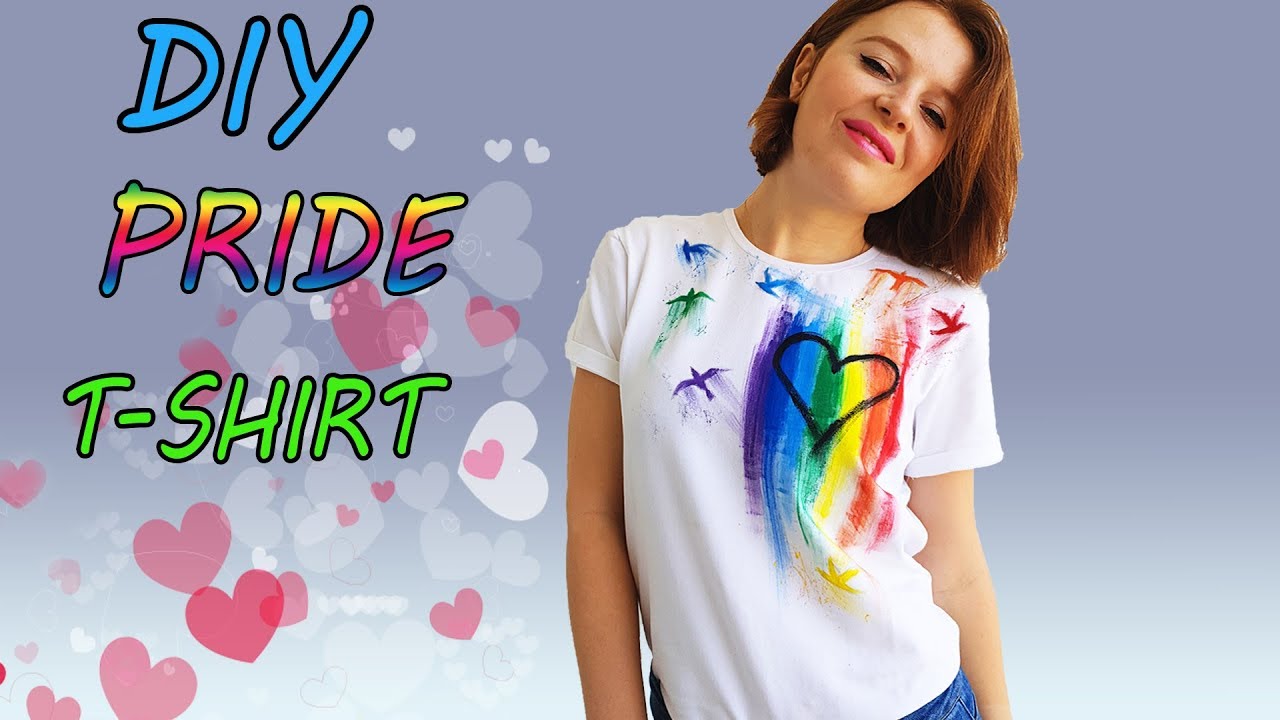 DIY Pride painted t-shirt +Giveaway