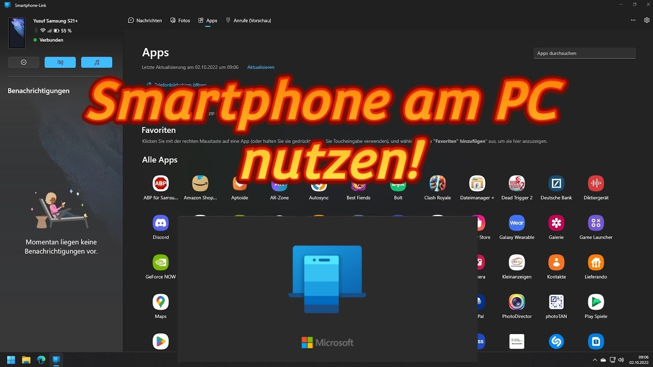 Smartphone &uuml;ber deinen PC steuern: Ihr Smartphone  |  Review Deutsch