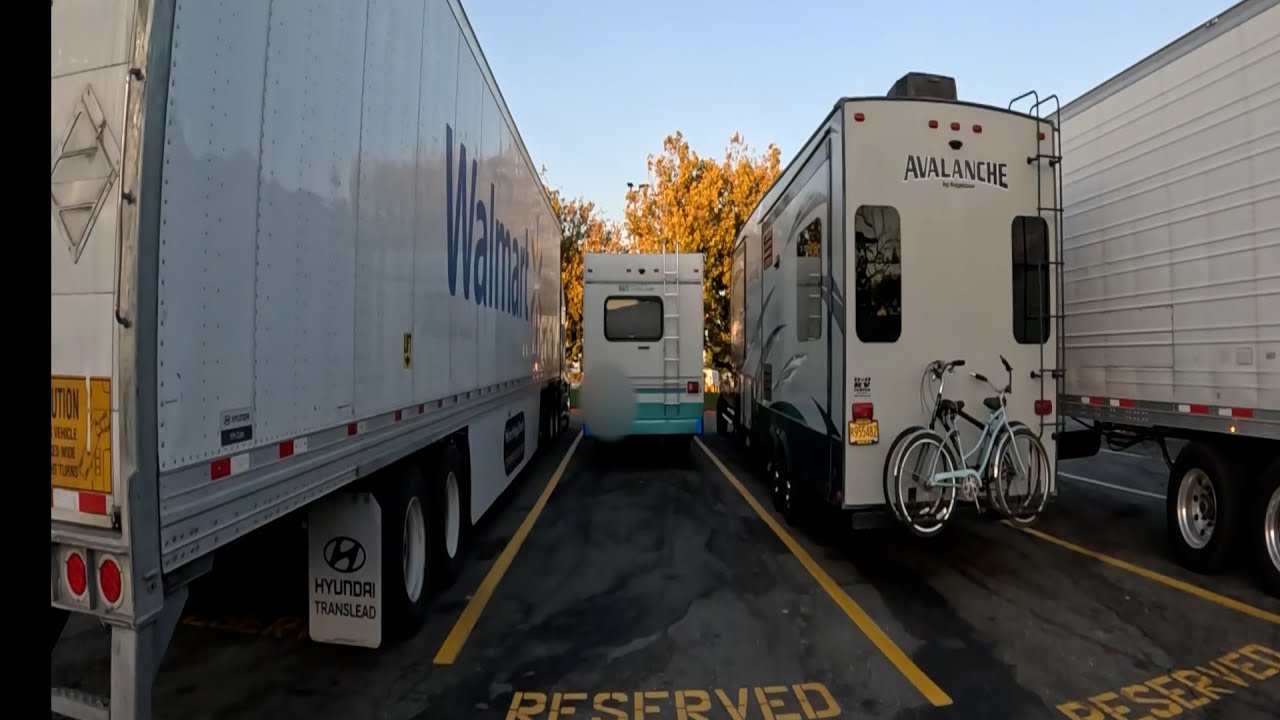 Boondocking! at loves gas station #rvlife #boondockinglife
