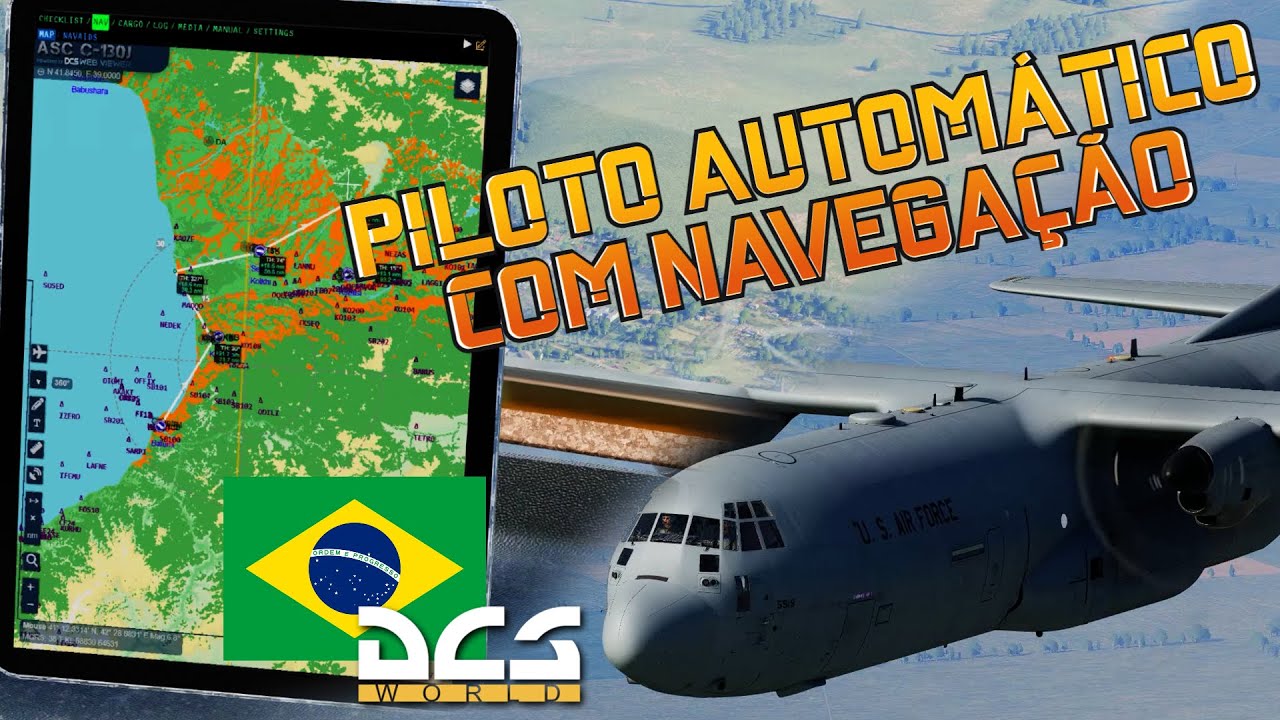 DCS TUTORIAL: Navegação e ROTAS com C-130J Hercules