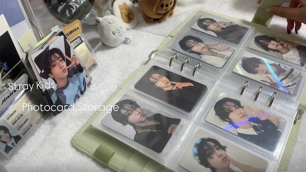 約1年ぶりの喋り無しトレカ収納📓/Stray Kids Photocard Storage /スキズ/스트레이 키즈/作業動画