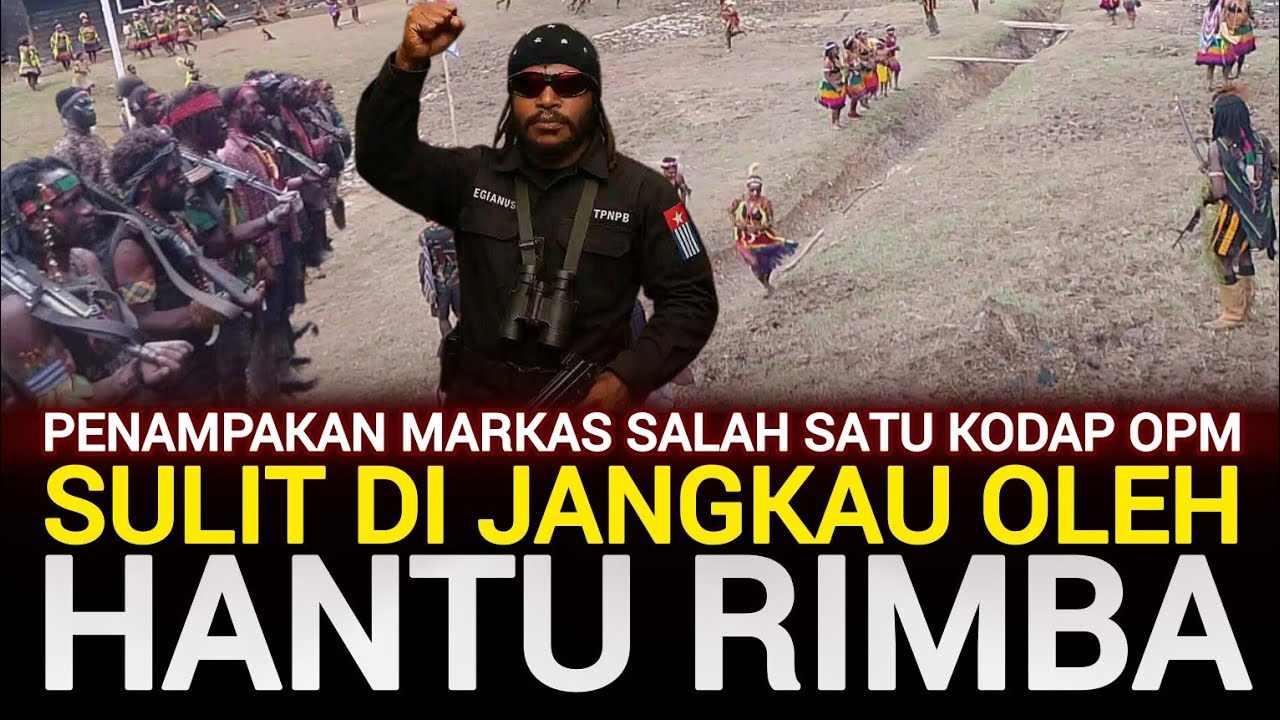 Penampakan Markas Salah Satu Kodap OPM Tampil ke Ruang Publik | Simbol Kejora & Tarian Wisisi