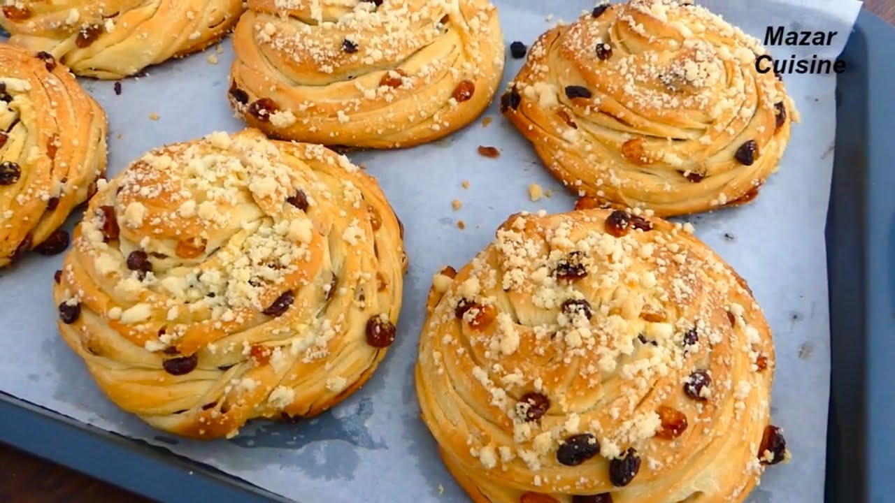 Raisin Bread ✅ Naan Kishmishi For Breakfast  نان کشمشی ورقی یک صبحانه عالی
