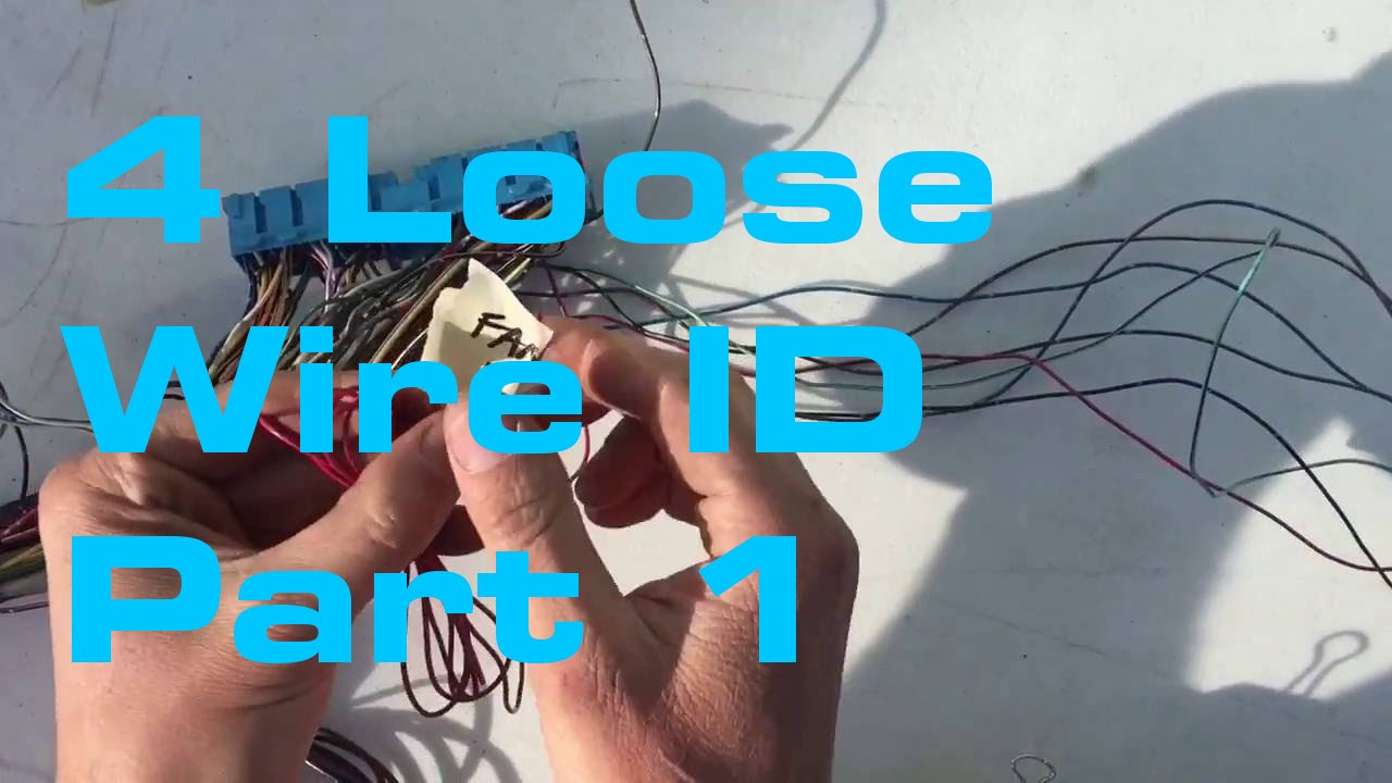 4. Loose Wire Identification 1/2 - Wiring Harness Series