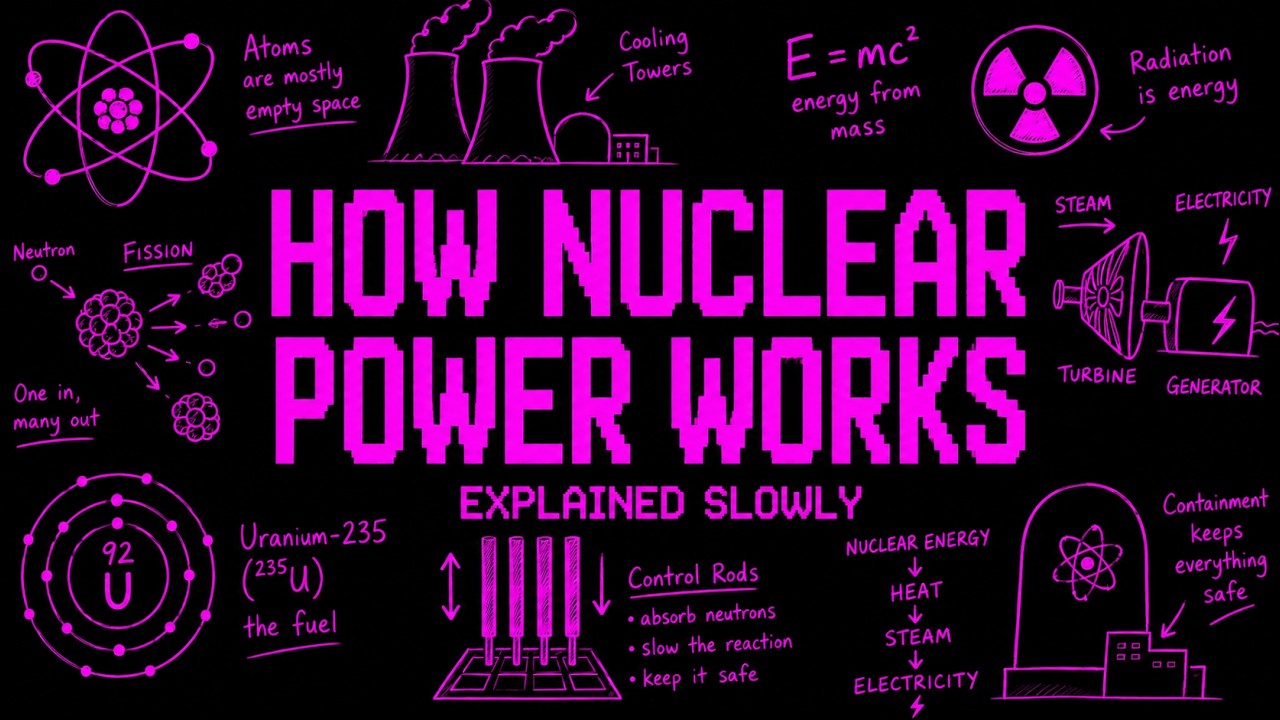 Literally Everything About How Nuclear Power Works Explained Slowly (For Sleep)