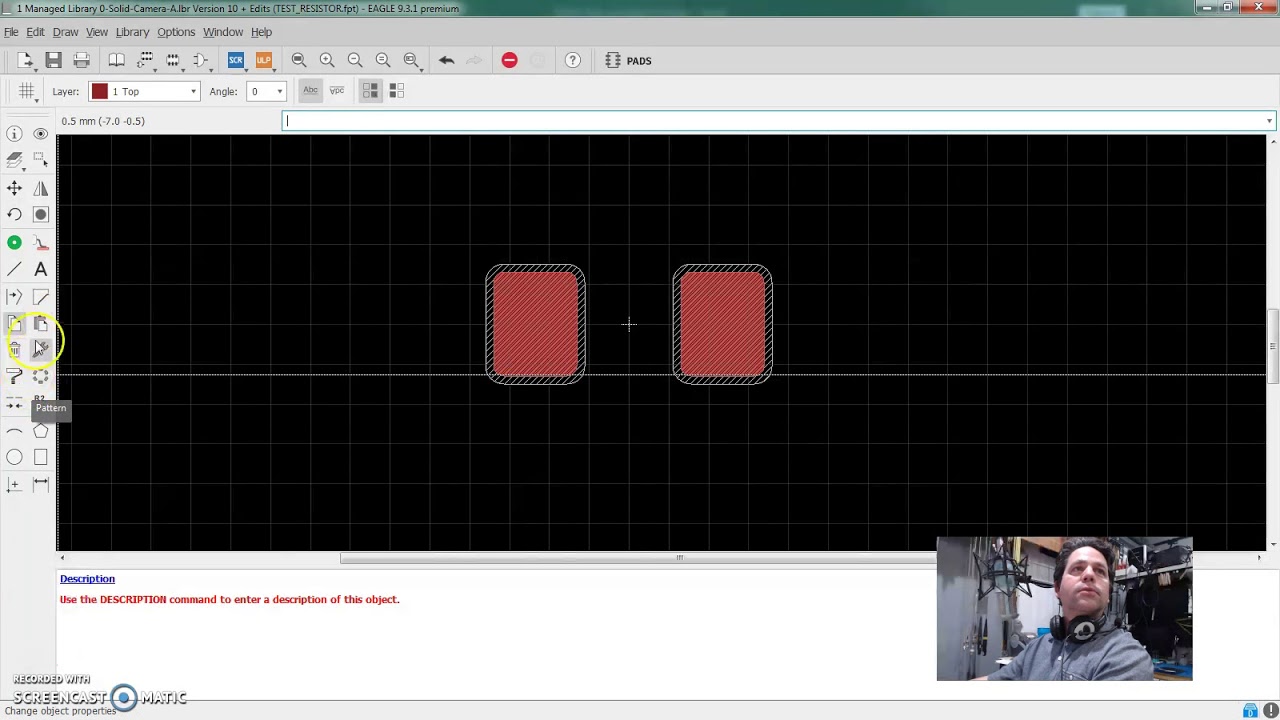 Ep:4 Autodesk Eagle: My first footprint!