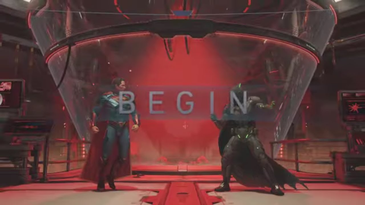 Injustice 2 Superman Legacy VS Batman Kryptonite Suit 1 VS 1 Fight