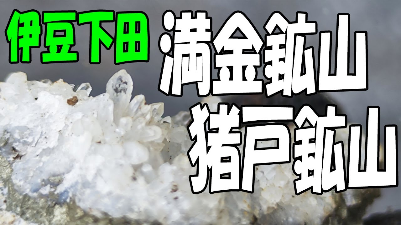 伊豆には水晶がいっぱい‼【伊豆下田･満金鉱山＆伊豆猪戸鉱山】満金鉱山は不発、猪戸鉱山ではアメジスト発見ならず。