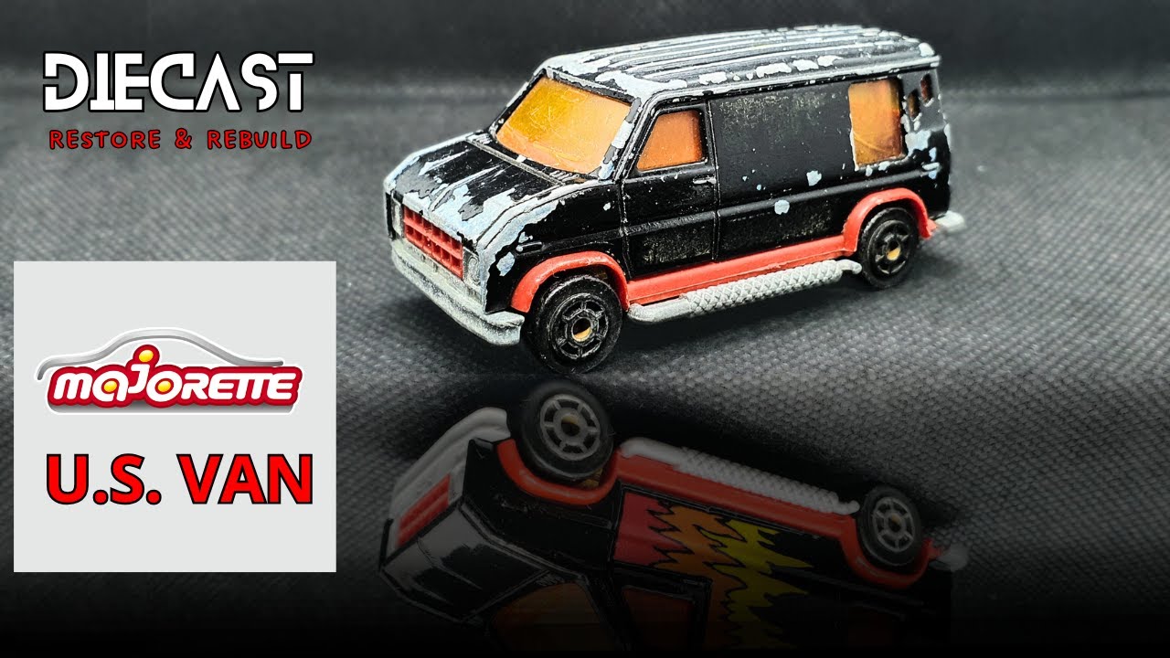 U.S. VAN ‐ Majorette - Diecast Restore & Rebuild