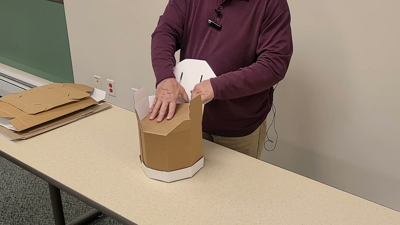 Octagon Gallon Box Folding Tutorial