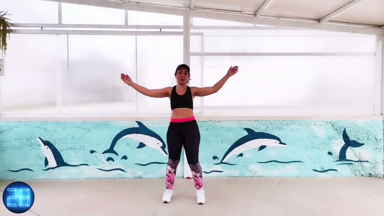 Caminhada Cardio - 40 minutos de exercícios de aeróbica, sem saltos - todas as idades