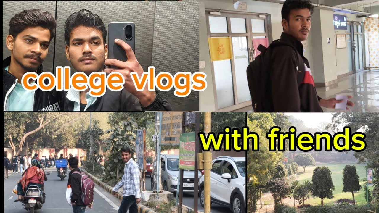 College vlogs with friends part 1 😀☠️