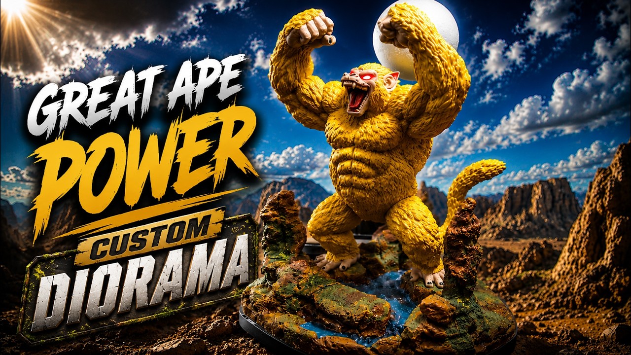 Custom Golden Oozaru (Great Ape) Diorama