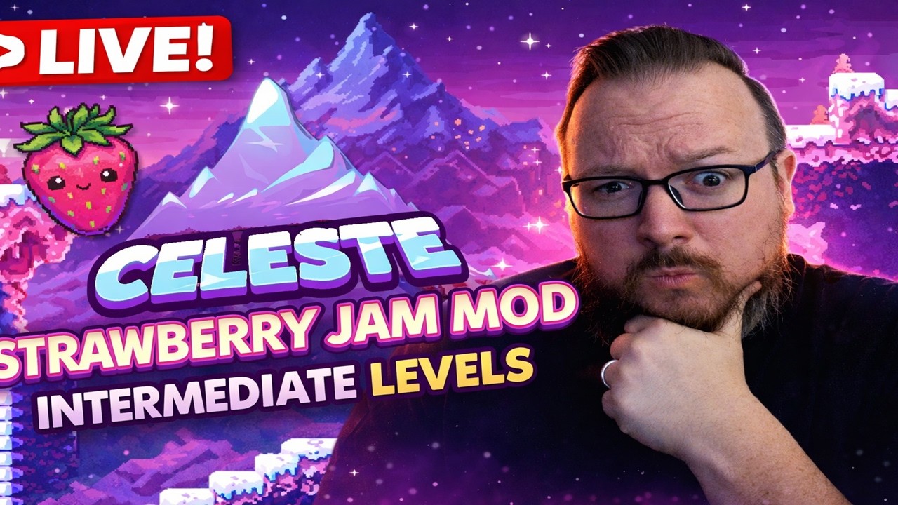 (Vertical) Getting Better In Strawberry Jam Celeste! Intermediate Lobby - Live First Playthrough!