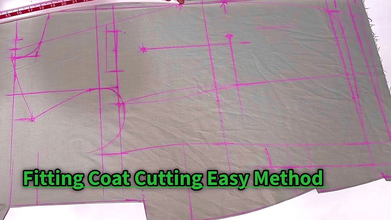 Fitting coat cutting easy method / Fitting Coat Cutting 