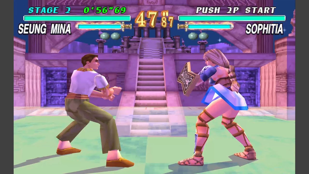 Soul Edge (JPN) [PS1] - play as Monkasei (unused character) + demonstrations