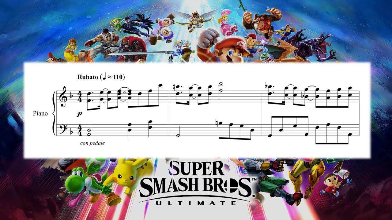 Lifelight (Piano Solo) - Super Smash Bros. Ultimate (Piano sheet music/MIDI)