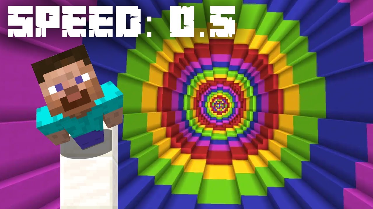 Minecraft Dropper, But In Slow Motion!