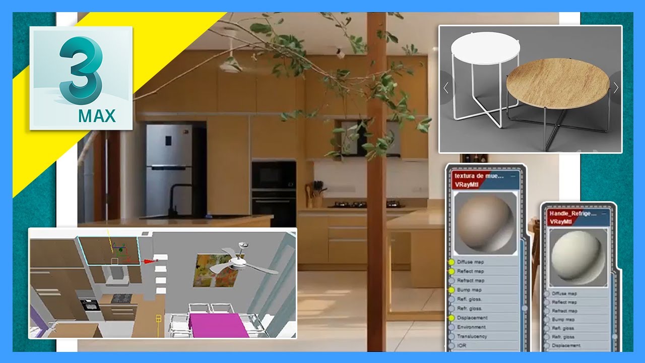 Cómo sustraer texturas de materiales en 3D Max