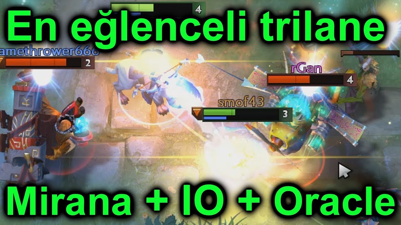 En eğlenceli agro offlane trilane Mirana IO Oracle 23Kill w / İhsan Koray Cheris - Dota 2 [2]