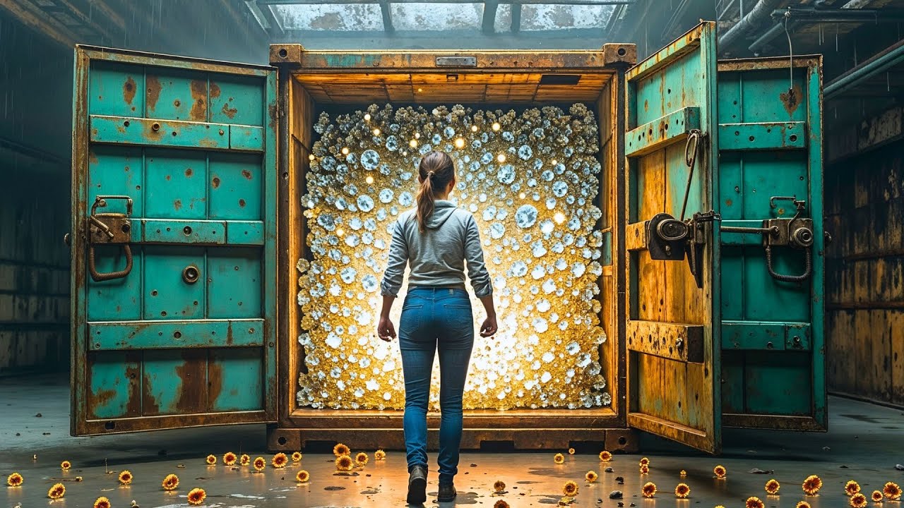 Single Mom Inherited Father's Rusty Metal Cabinet — Hidden Panel Contained $391M in Gems