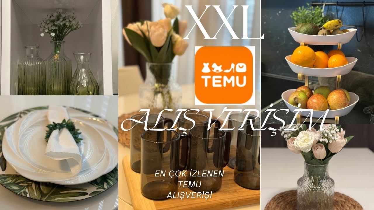 XXL TEMU ALIŞVERİŞİM| EN ÇOK SATILAN ÜRÜNLERİ DENİYORUZ| #temu #temuhaul #temufinds
