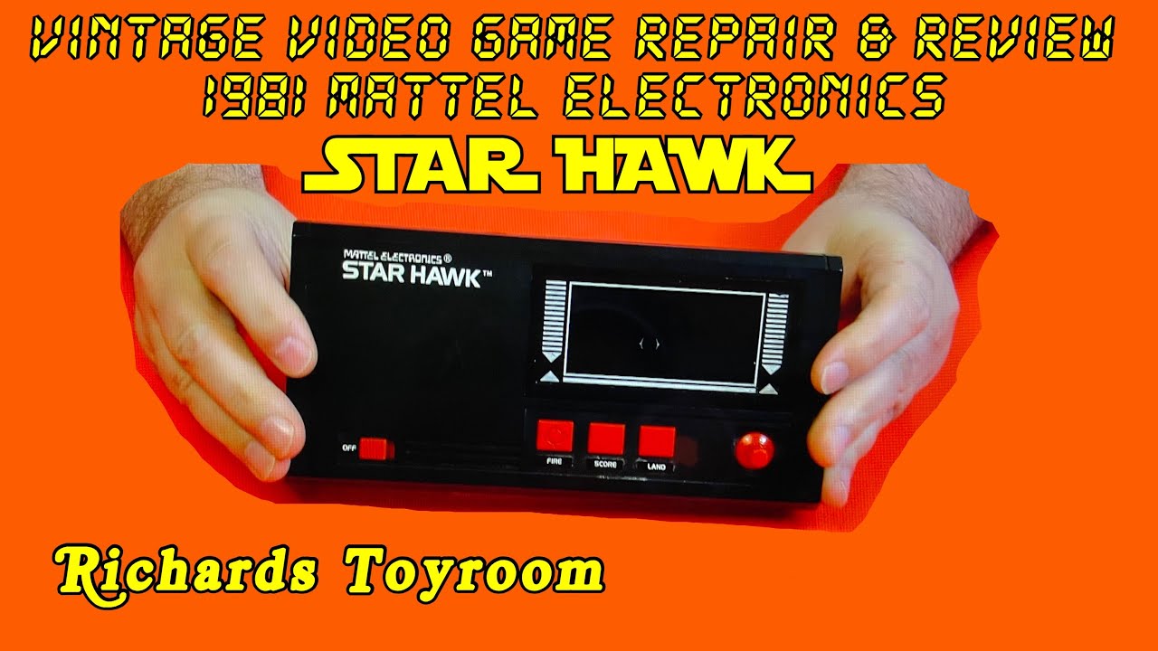 VINTAGE VIDEO GAME. 1981 STARHAWK by MATTEL. REVIEW/REPAIR